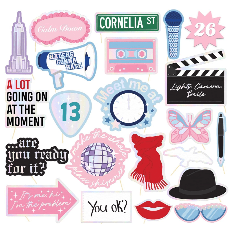 Taylor Swift Photbooth props