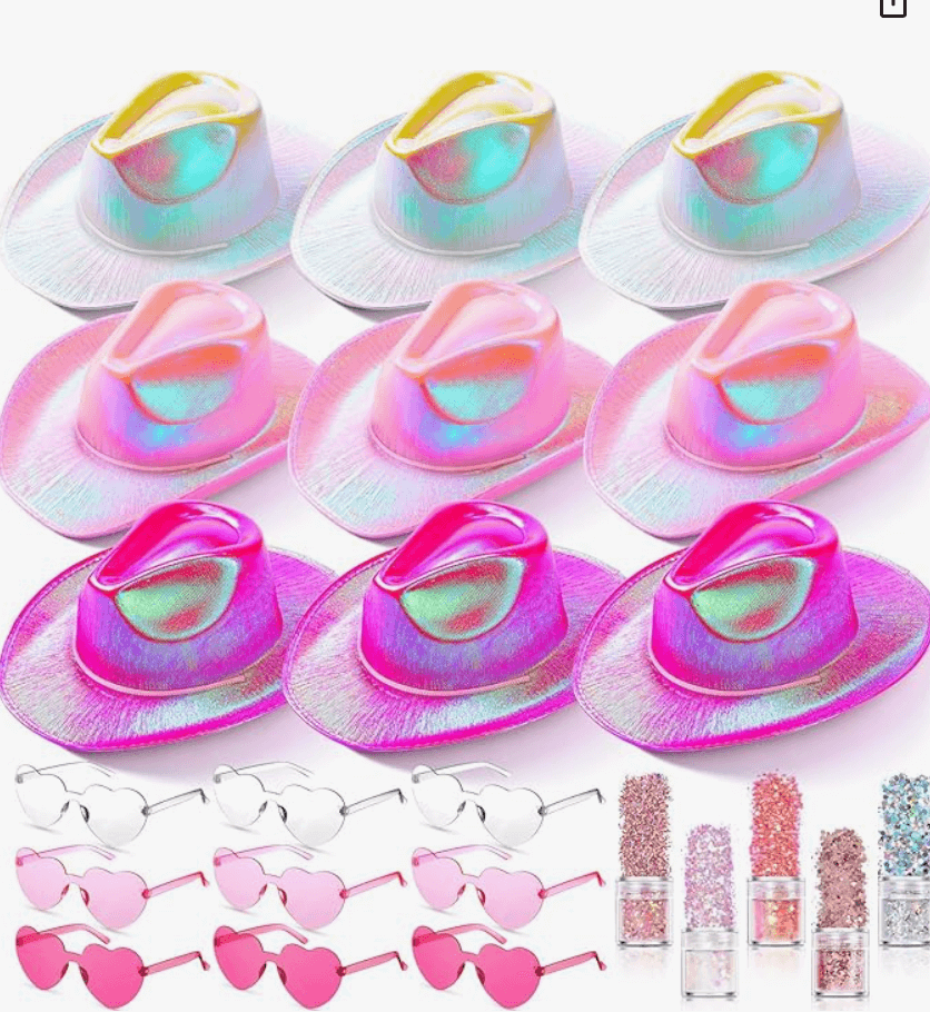 glittery cowgirl hats