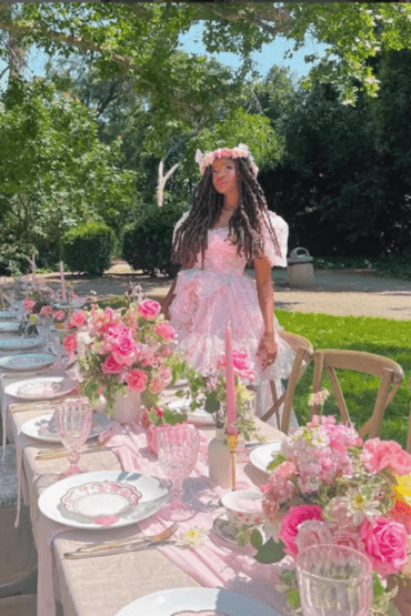 Whimsical garden party