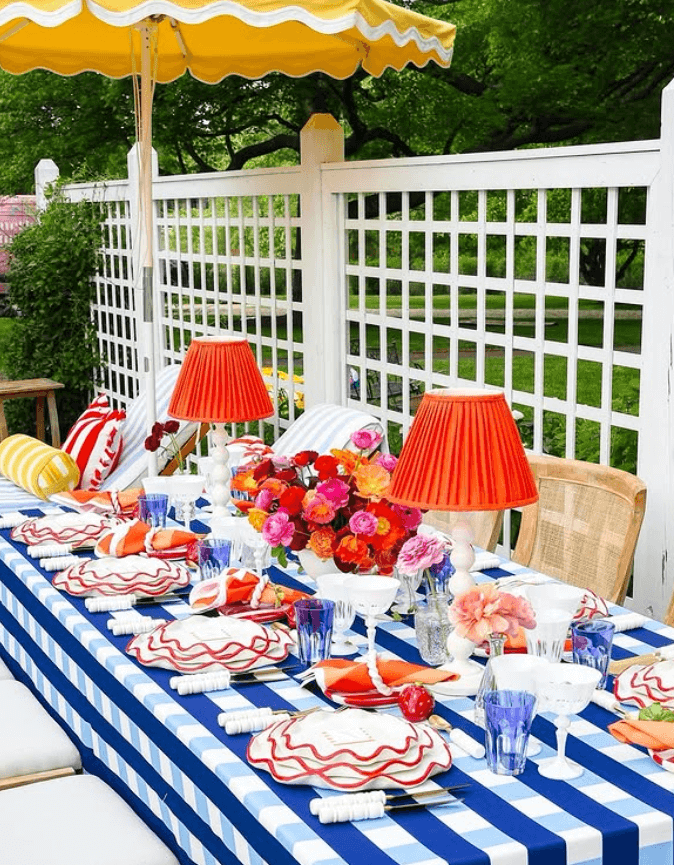 chic 4th of july party
