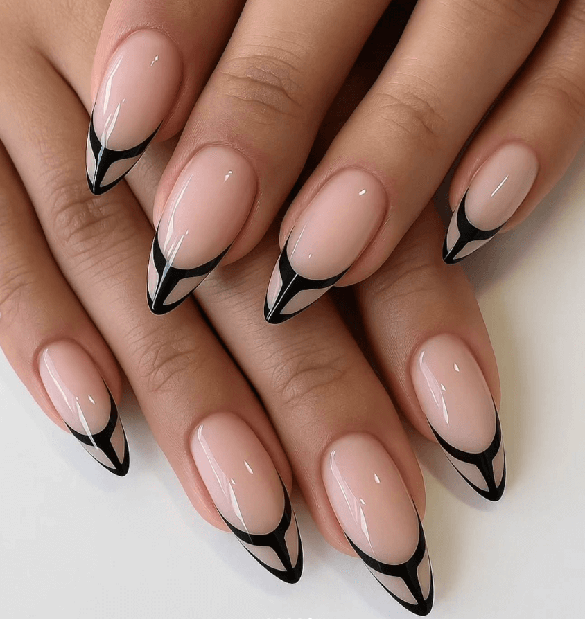 geometric nail designs