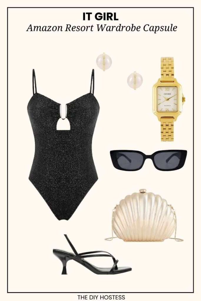 shimmery swimsuit