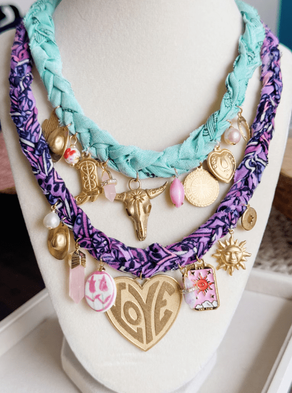 charm bandana necklace