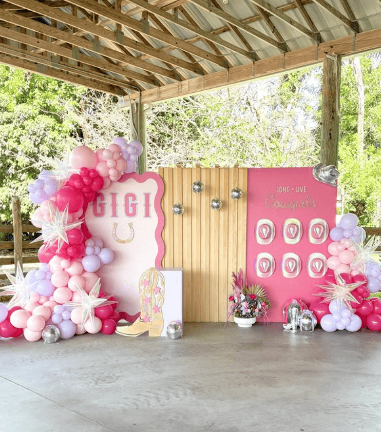 bachelor party photo backdrop