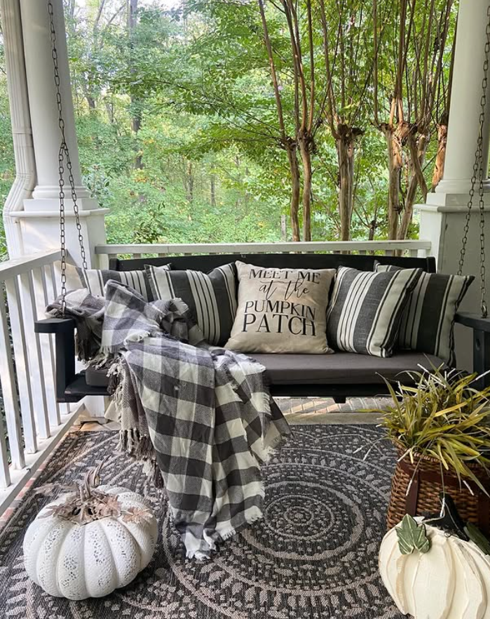 front porch fall decor