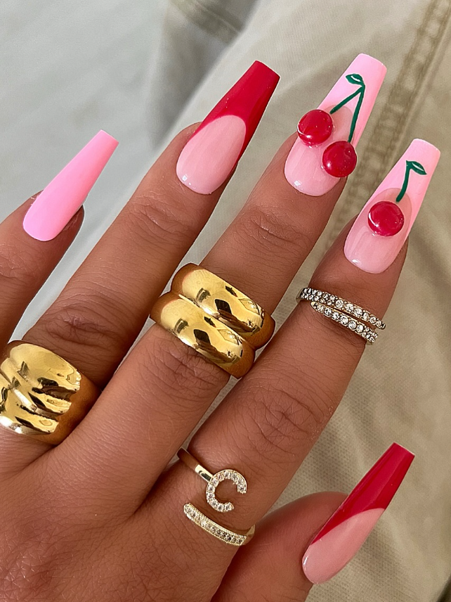 cherry nails