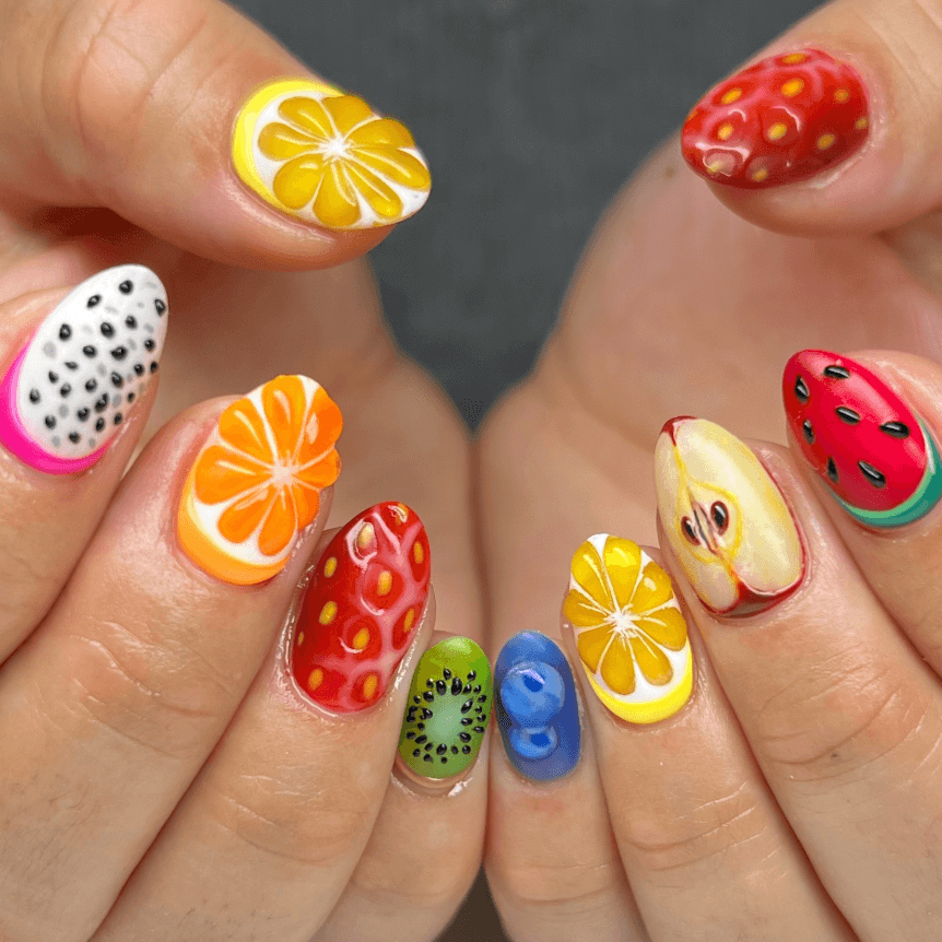 fruit nail designs