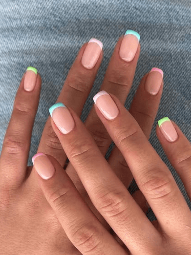french tip nails