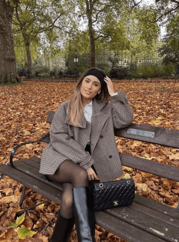 checkered blazer