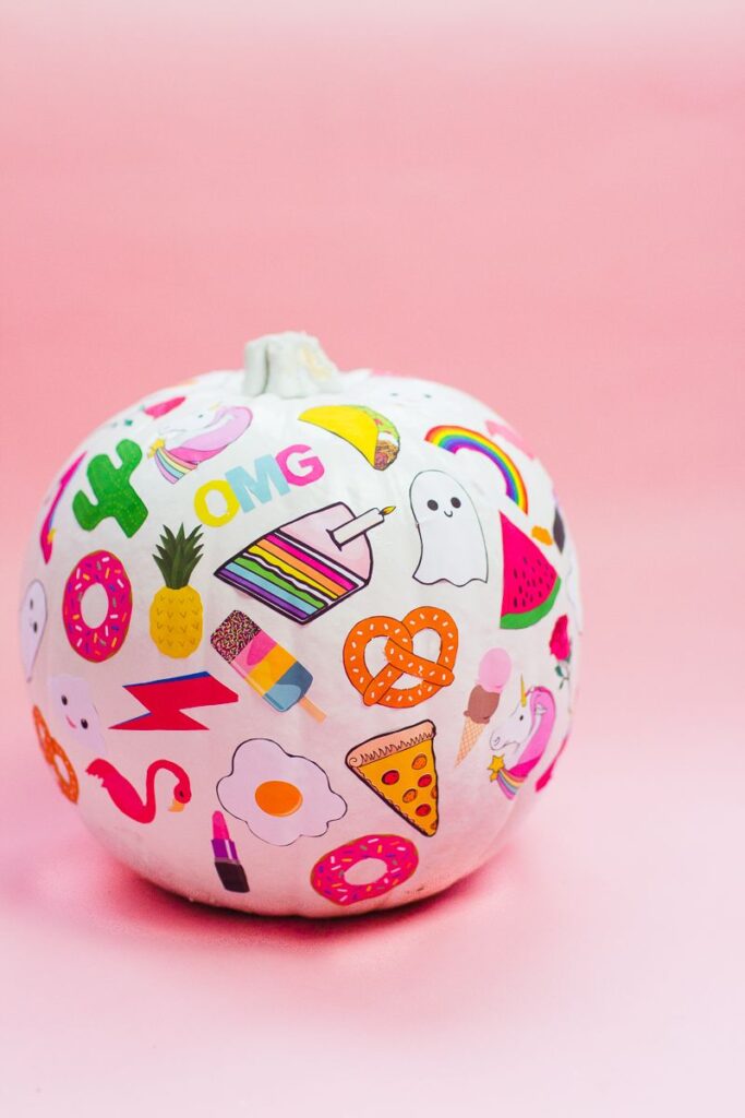 no carve halloween pumpkin idea