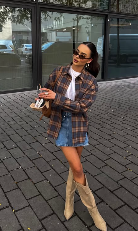 plaid perfection london outfit