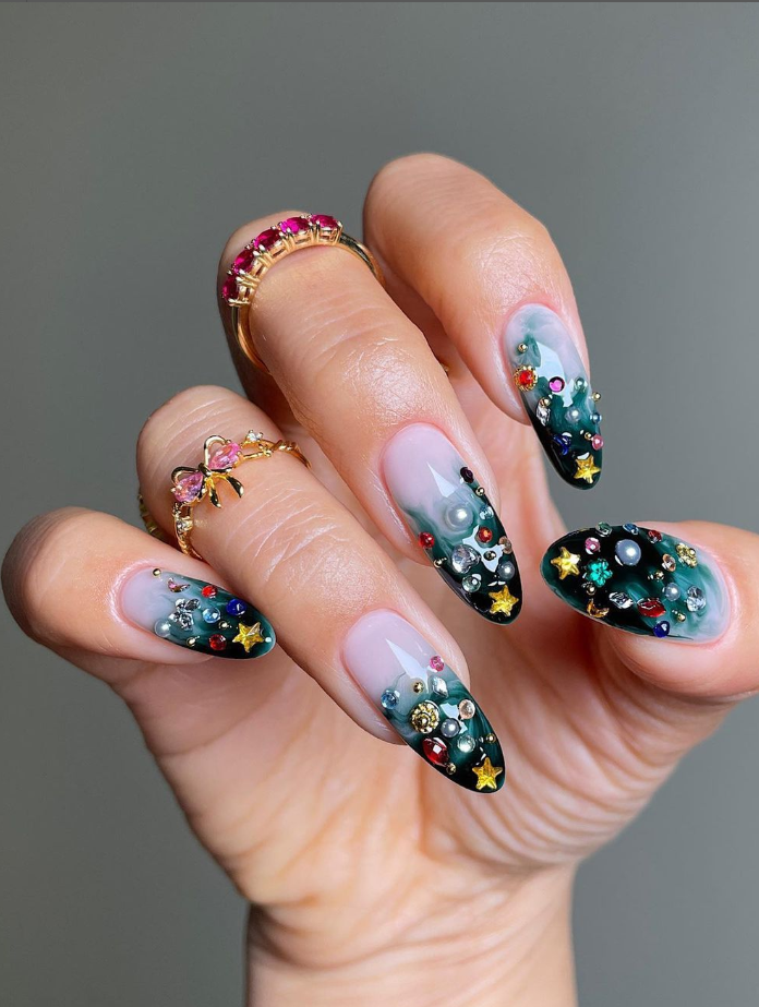 christmas tree nails