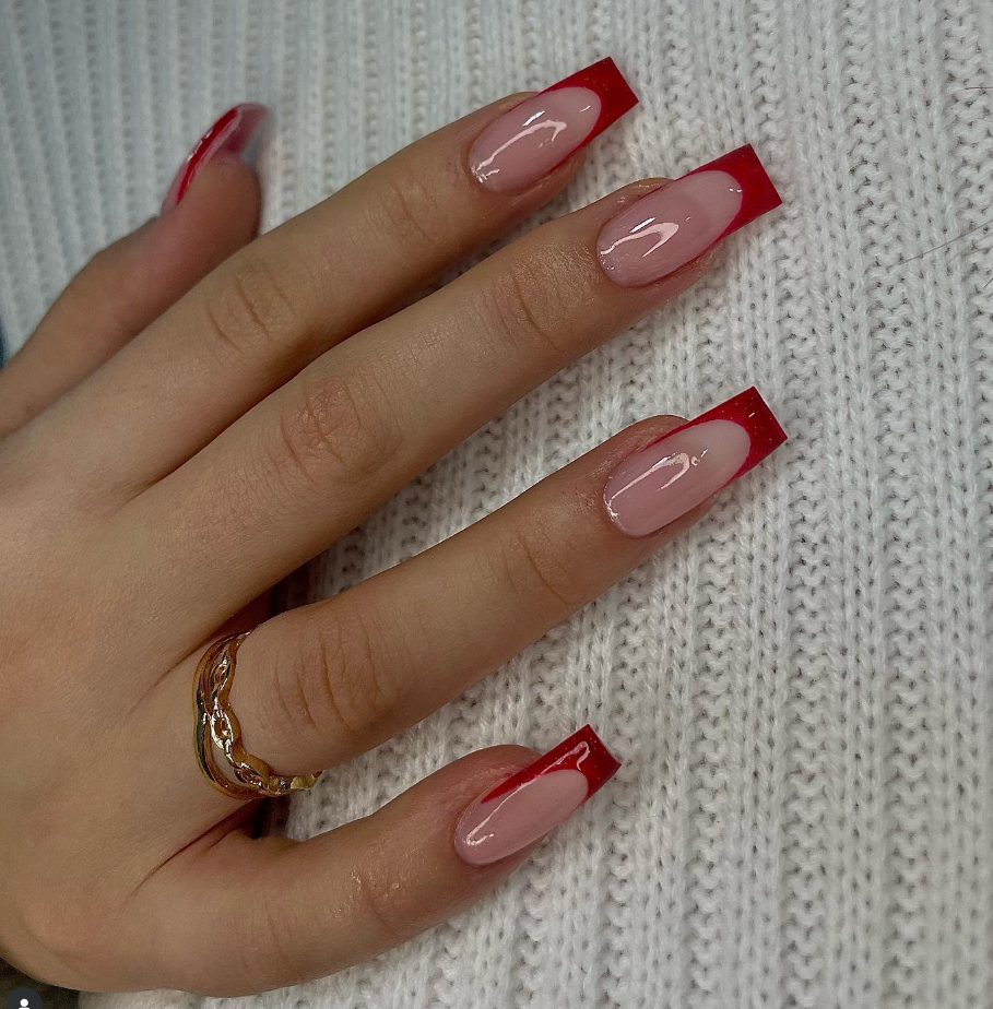 red french tips