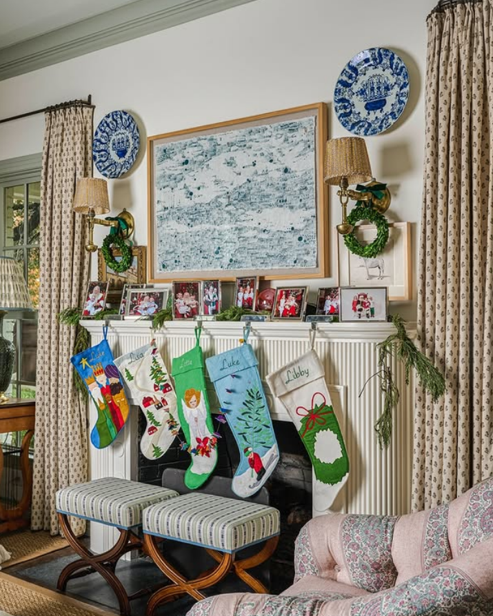 emrboidered christmas stocking