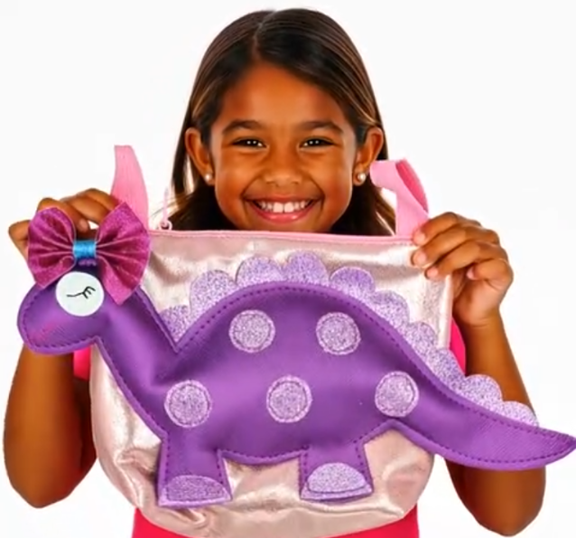 Little Dino Bag- Pretty Purple - Image 2