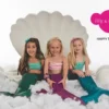 Tulle Mermaid Hair Clip- Ocean Blue - Image 2