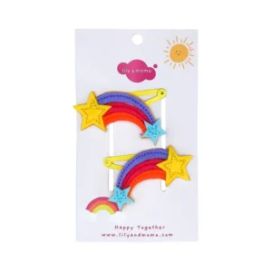 Rainbow Hair Clips- Rainbow
