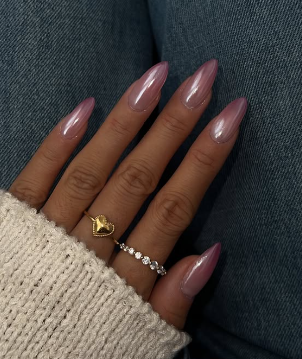 pink chrome nails